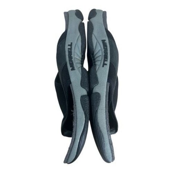 Merrell BELLUNA Women Black Sandals Size 10 Slip-On Leather Flip Flops Open Toe - Picture 4 of 14